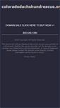 Mobile Screenshot of coloradodachshundrescue.org